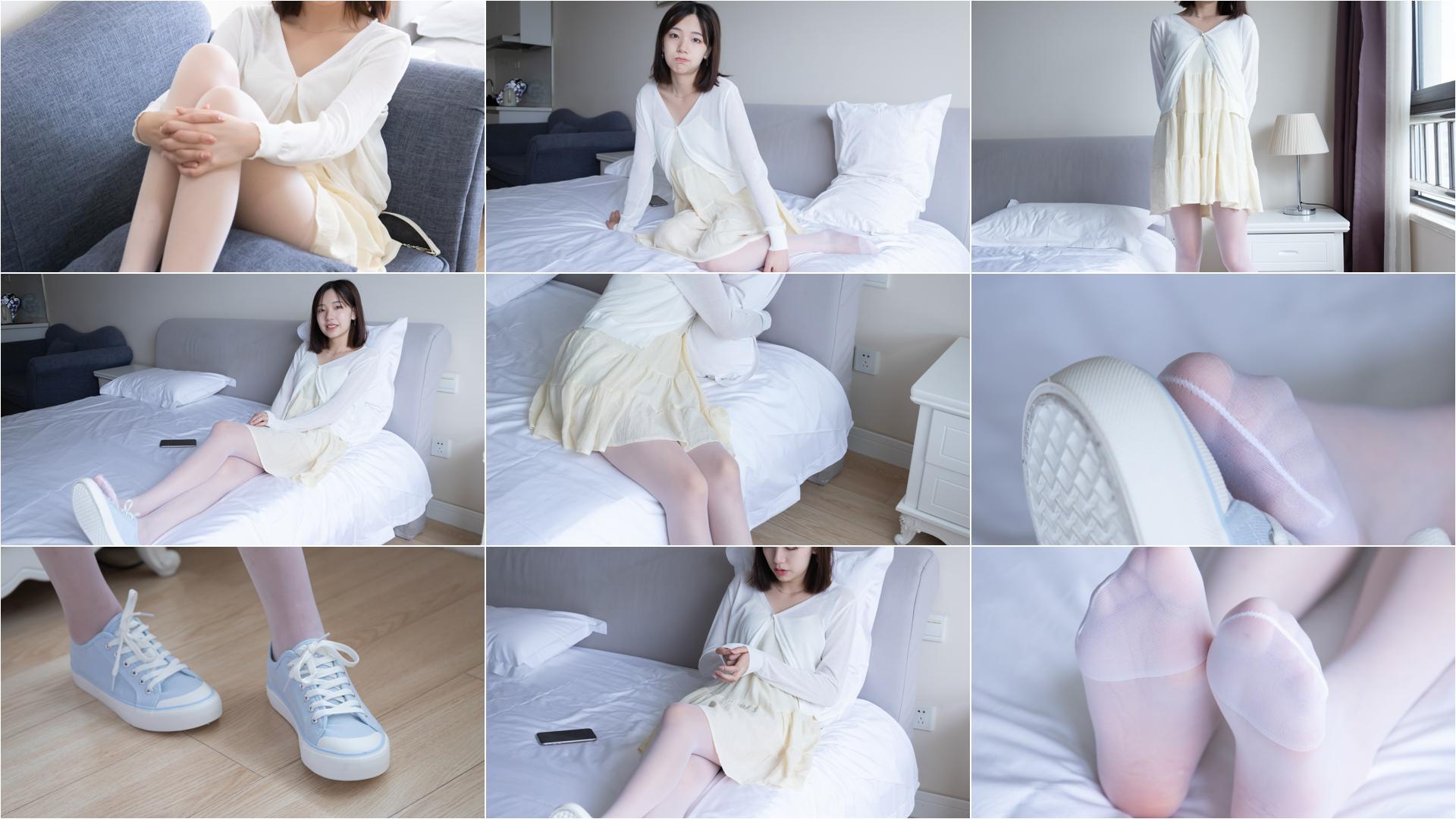 [BoBoSocks袜啵啵]NO.005 小甜豆-帆布鞋、薄白丝[133P+1V／3.12GB]-私房图片写真