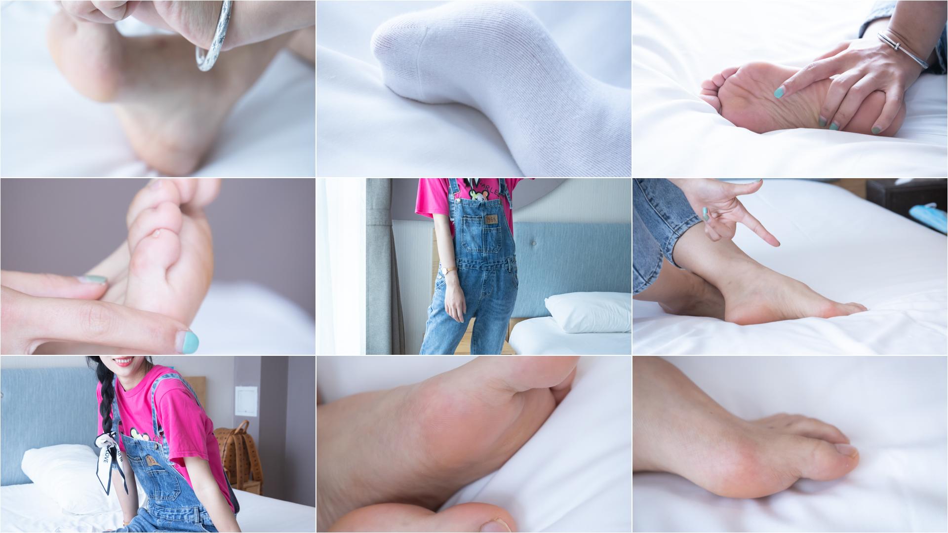 [BoBoSocks袜啵啵]NO.024 涵涵-板鞋、白棉袜、裸足[134P+1V／3.93GB]-私房图片写真
