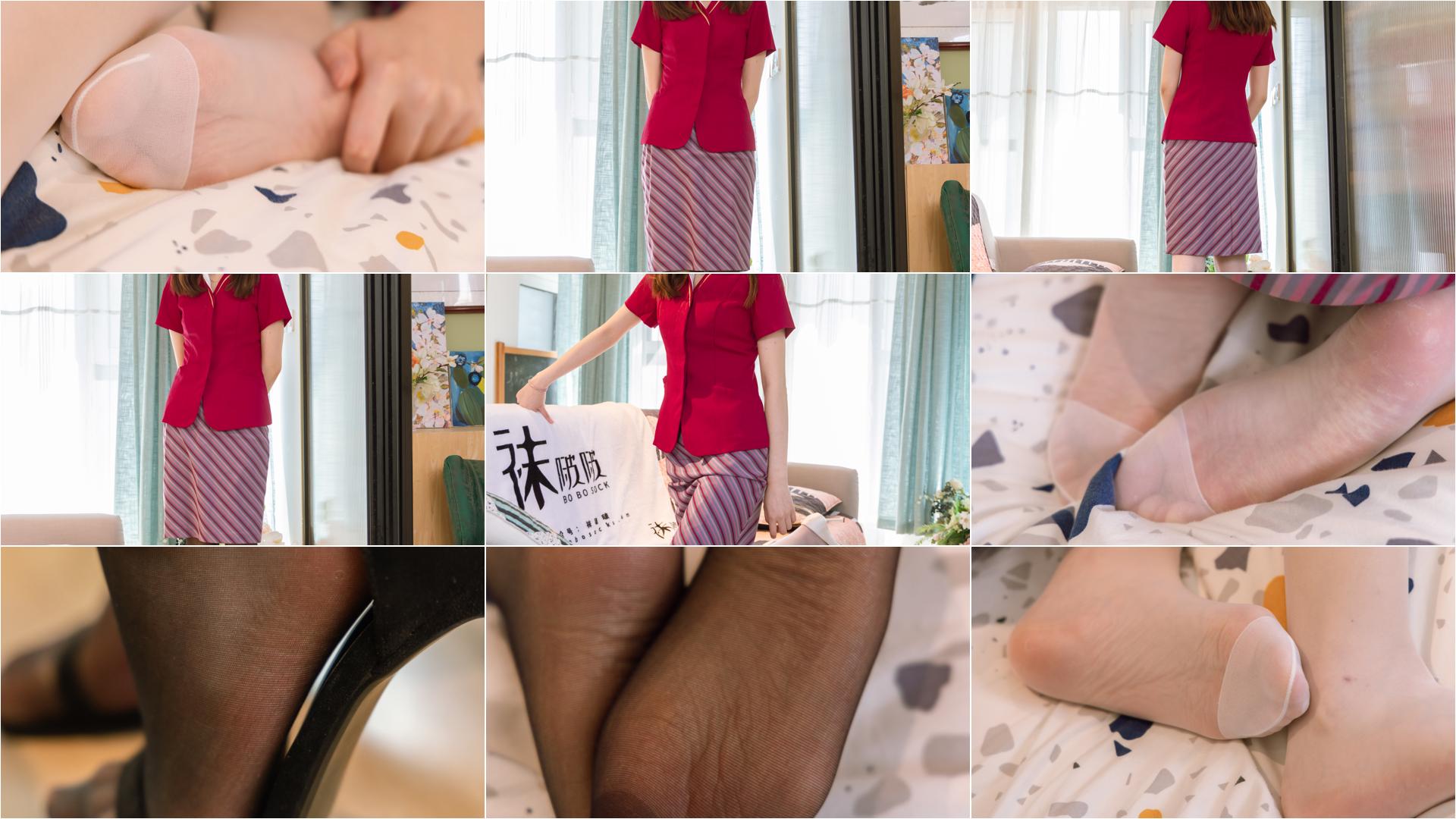 [BoBoSocks袜啵啵]NO.099 小甜豆-高跟鞋、黑丝、白丝[140P+1V／6.25GB]-私房图片写真