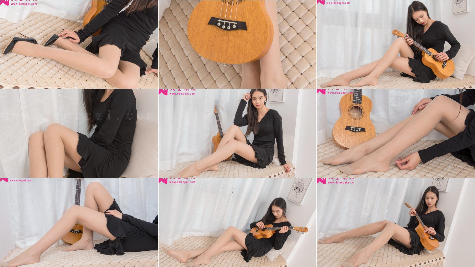 大生模拍 No.121 珊珊 肉丝小吉他 [58P1V412MB]-私房图片写真