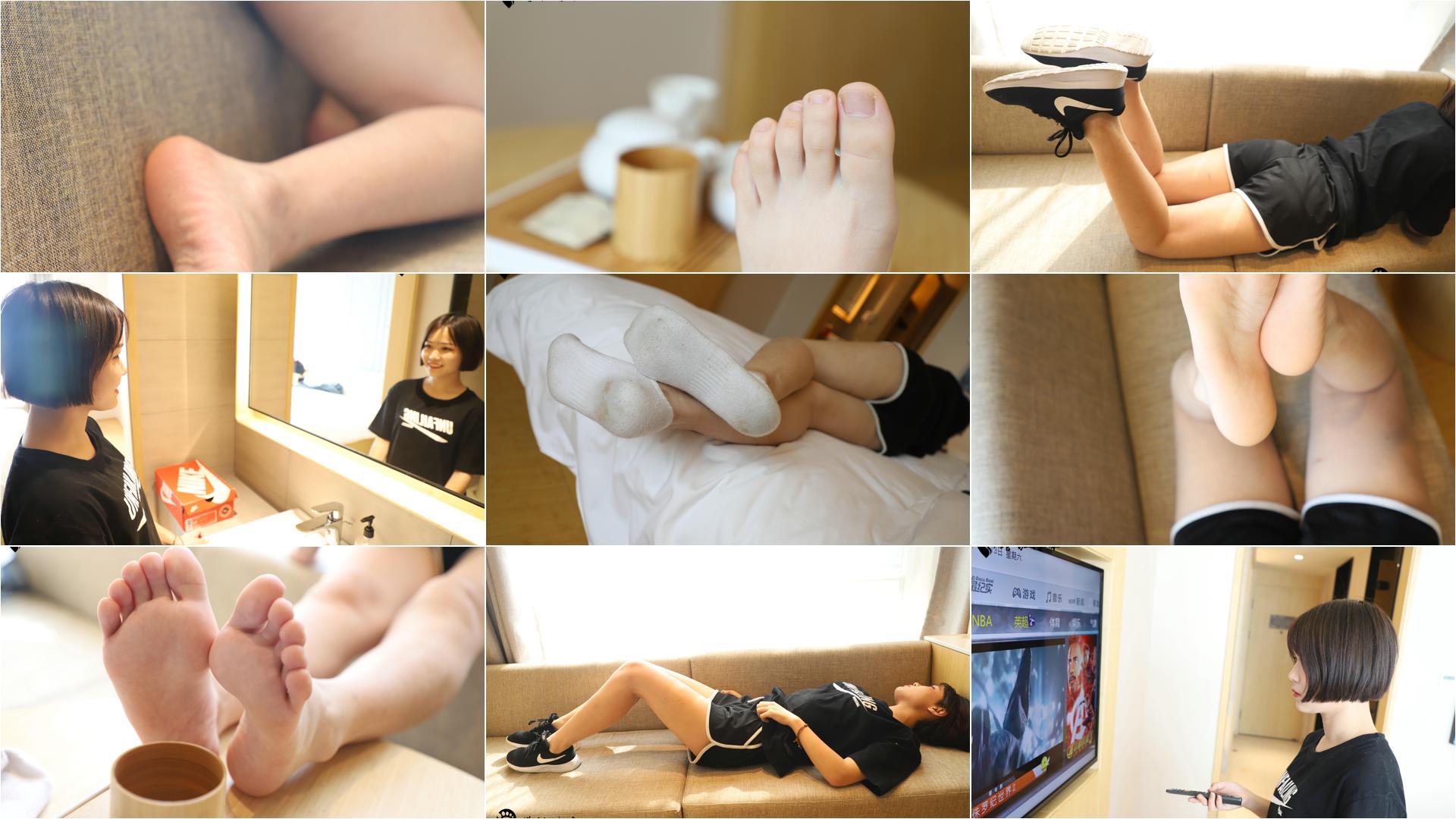 [誉铭传媒] 279期-学妹短裤棉袜裸足 [164P+245M]-私房图片写真