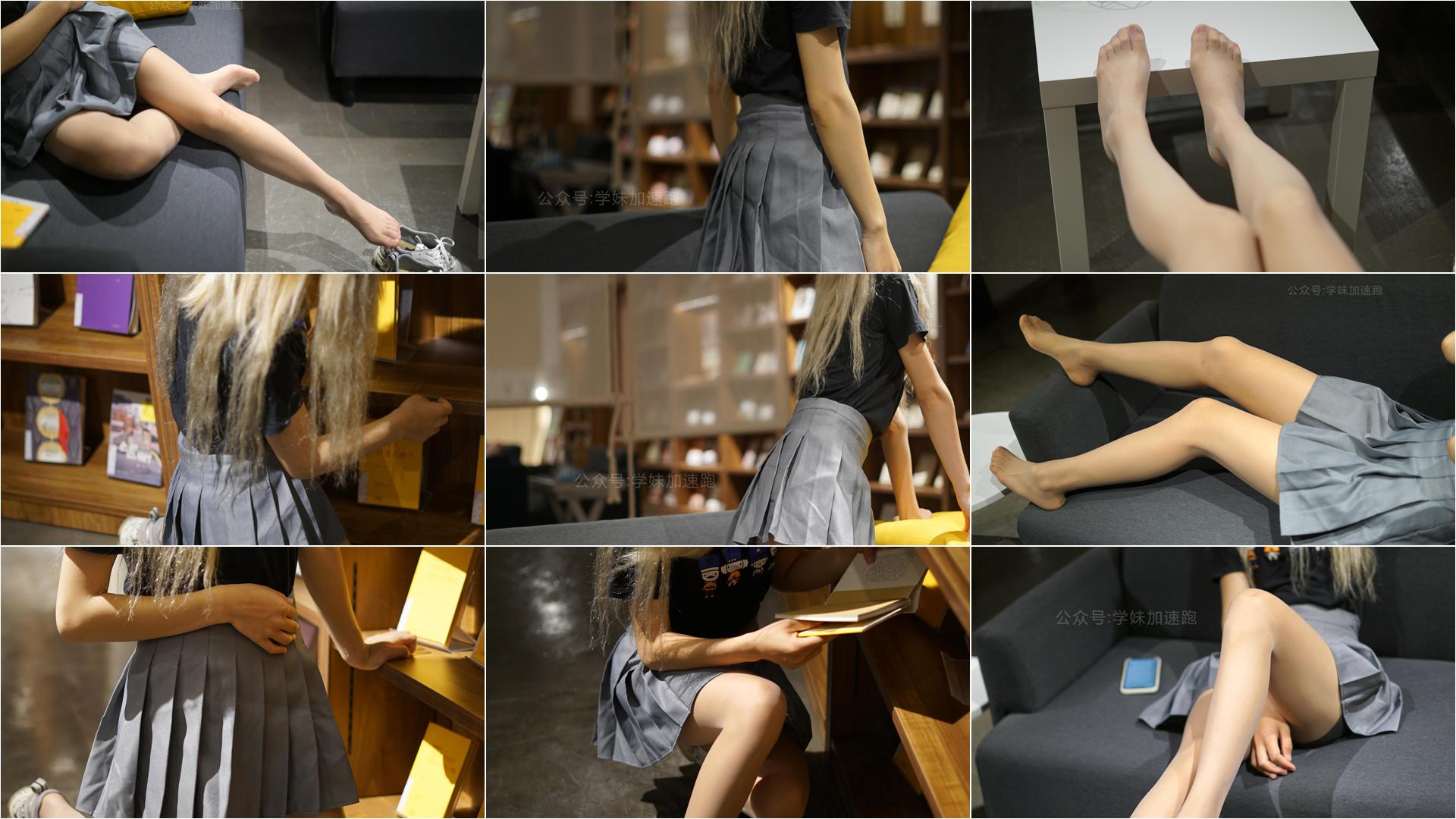 学妹加速跑 XM044《书巢里的金发少女+敏儿》[88P1V+211MB]-私房图片写真