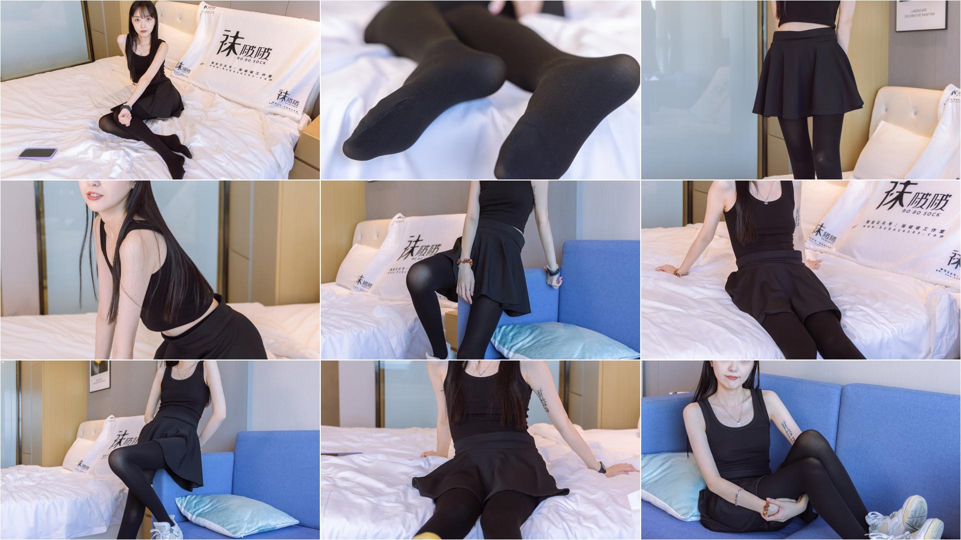 [BoBoSocks袜啵啵]NO.130 稚予-两双穿脏篮球鞋、厚黑丝[145P+1V／5.90GB]-私房图片写真