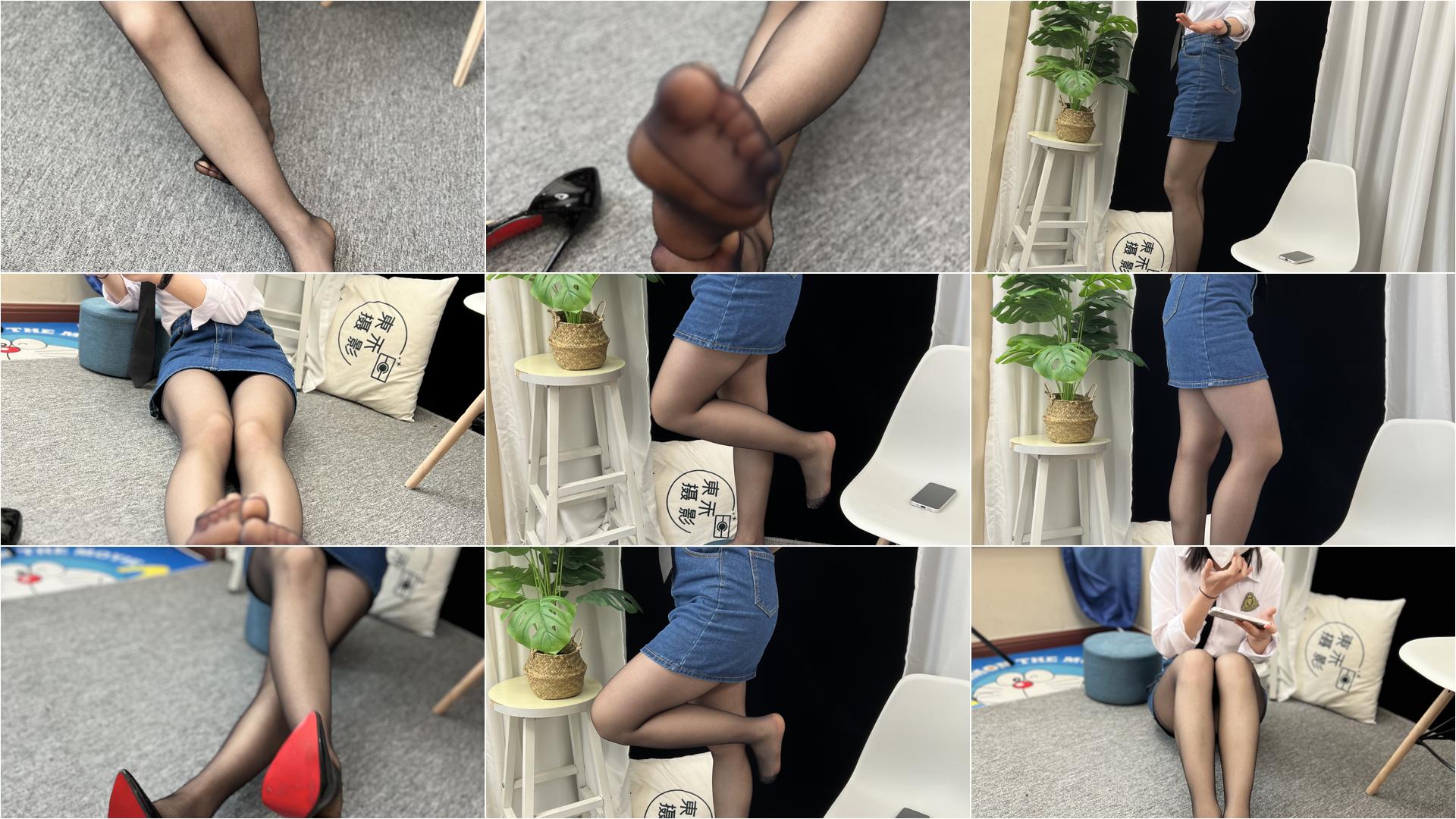 048期 牛仔裙高跟-私房图片写真