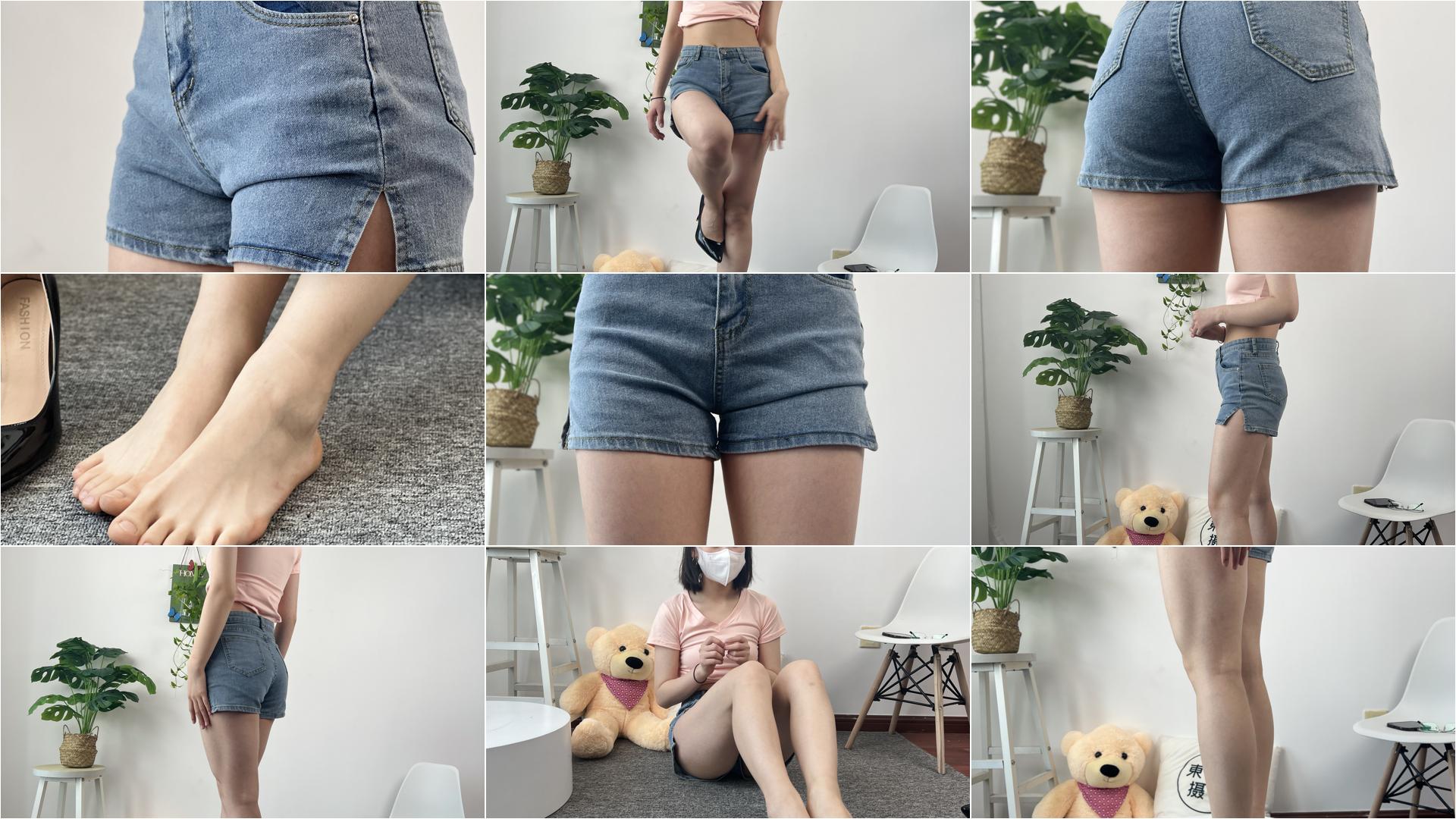 084期 牛仔短裤高跟-私房图片写真