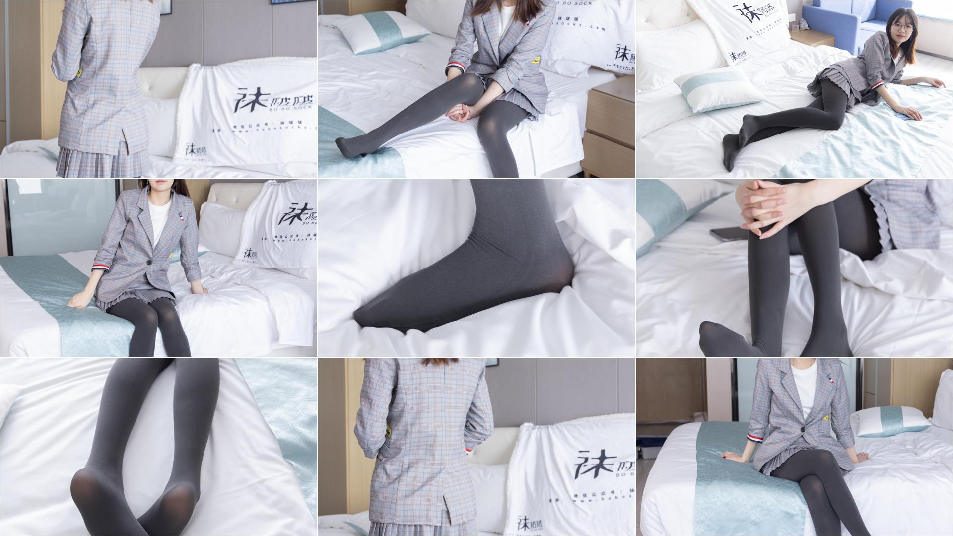 [BoBoSocks袜啵啵]NO.210 小甜豆-皮鞋、厚灰丝、ol装[140P+1V／5.63GB]-私房图片写真