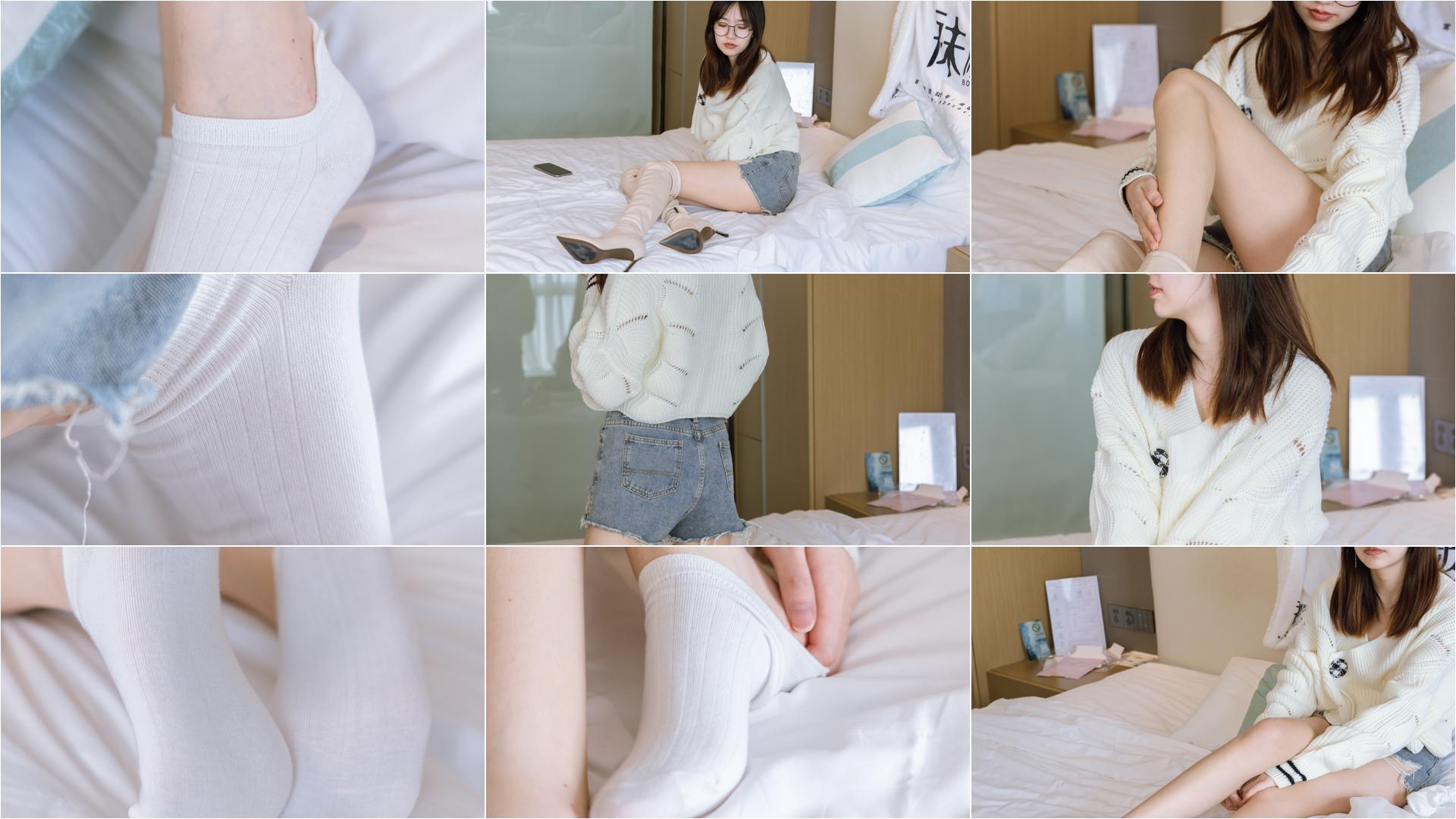[BoBoSocks袜啵啵]NO.222 小甜豆-长靴、白棉袜、裸足[180P+1V／6.79GB]-私房图片写真