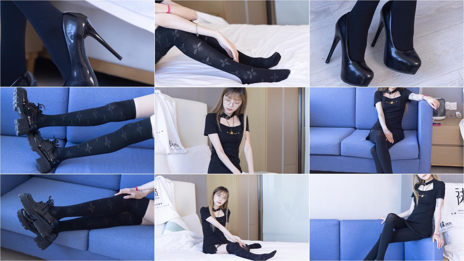 [BoBoSocks袜啵啵]NO.270 稚予-高跟鞋、皮鞋、厚黑丝、黑色大腿棉袜[150P+1V／5.54GB]-私房图片写真