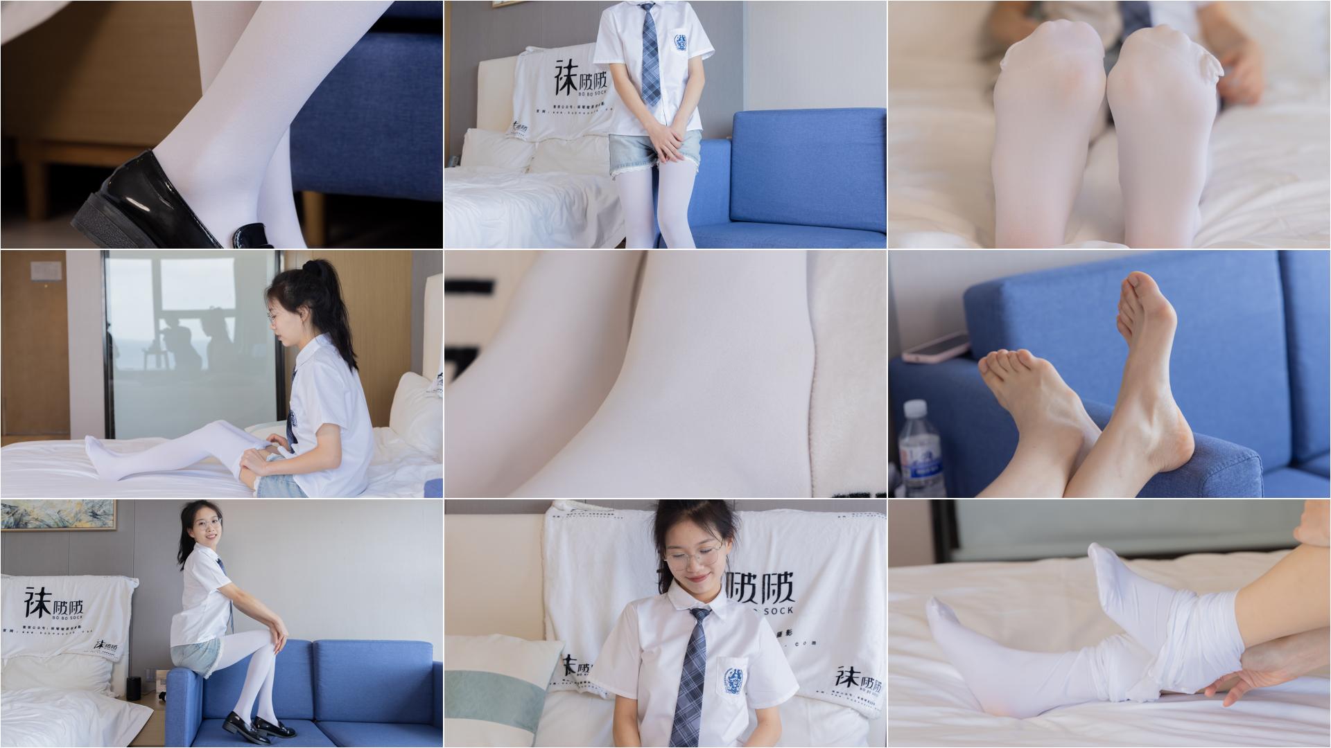 [BoBoSocks袜啵啵]NO.276 芝士-皮鞋、厚白丝、裸足[145P+1V／5.74GB]-私房图片写真